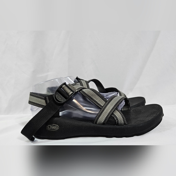 Chaco Z1 black grey sandals men's size 12 - Picture 6 of 12